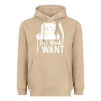 Mushroom i do what i want cat giving a finger funny middle finger rude graphic Heavyweight Hoodie - linhVisuals