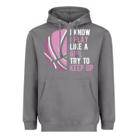 Storm i know i play basketball like a girl try to keep up funny gift for gir Heavyweight Hoodie - linhVisuals