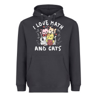Smoke i love math and cats mountain heart mathematics lover gifts cute and f Heavyweight Hoodie - linhVisuals