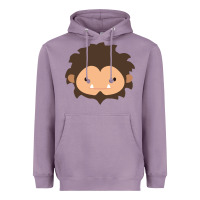 Lavender Sneaky Sasquatch Big Head Heavyweight Hoodie - linhVisuals