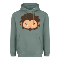 Sage Sneaky Sasquatch Big Head Heavyweight Hoodie - linhVisuals