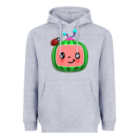 Heather Grey cocomelon, kids, kindergarten, kids songs Heavyweight Hoodie - linhVisuals