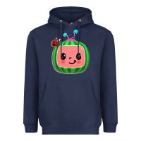 Navy cocomelon, kids, kindergarten, kids songs Heavyweight Hoodie - linhVisuals