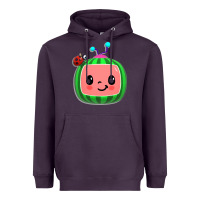 Plum cocomelon, kids, kindergarten, kids songs Heavyweight Hoodie - linhVisuals