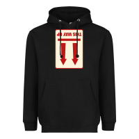 Black this way up Heavyweight Hoodie - linhVisuals