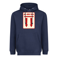 Navy this way up Heavyweight Hoodie - linhVisuals