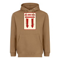 Toasted Coconut this way up Heavyweight Hoodie - linhVisuals