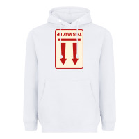 White this way up Heavyweight Hoodie - linhVisuals