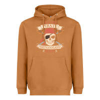 Meerkat let the pirate shenanigans begin skull vintage pirate skeleton hallowe Heavyweight Hoodie - linhVisuals
