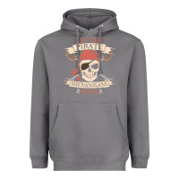 Storm let the pirate shenanigans begin skull vintage pirate skeleton hallowe Heavyweight Hoodie - linhVisuals