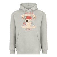 Moon Dust let the pirate shenanigans begin skull vintage pirate skeleton hallowe Heavyweight Hoodie - linhVisuals