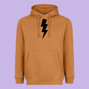 Lightning Bolt Heavyweight Hoodie Designed By Linhvisuals