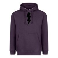 Plum lightning bolt Heavyweight Hoodie - linhVisuals