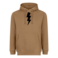 Toasted Coconut lightning bolt Heavyweight Hoodie - linhVisuals