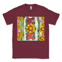 Burgundy Mom leopard Classic Tee - CowGirlArtShop