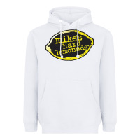 White Mikes Harder Heavyweight Hoodie - linhVisuals