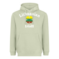 Matcha lucky lithuanian irish flag shamrock leaf st patricks day Heavyweight Hoodie - linhVisuals