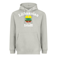 Moon Dust lucky lithuanian irish flag shamrock leaf st patricks day Heavyweight Hoodie - linhVisuals