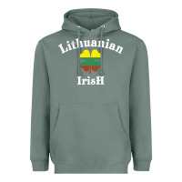 Sage lucky lithuanian irish flag shamrock leaf st patricks day Heavyweight Hoodie - linhVisuals