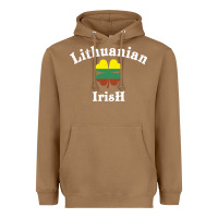 Toasted Coconut lucky lithuanian irish flag shamrock leaf st patricks day Heavyweight Hoodie - linhVisuals