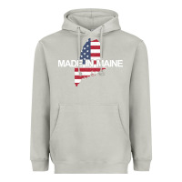 Moon Dust made in maine american flag funny patriotic state lover gift Heavyweight Hoodie - linhVisuals