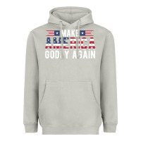 Moon Dust make america godly again american flag letters christian quote Heavyweight Hoodie - linhVisuals