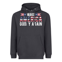 Smoke make america godly again american flag letters christian quote Heavyweight Hoodie - linhVisuals