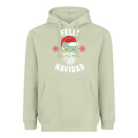 Matcha mexican christmas sugar skull feliz navidad spanish speaking xmas gift Heavyweight Hoodie - linhVisuals