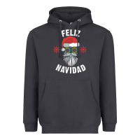 Smoke mexican christmas sugar skull feliz navidad spanish speaking xmas gift Heavyweight Hoodie - linhVisuals