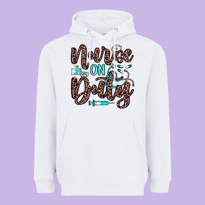 Nurse On Duty Heavyweight Hoodie Designed By Jahusdesignshop