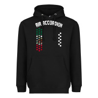 Black mexican flag air accordion music instrument lover gift Heavyweight Hoodie - linhVisuals