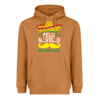 Meerkat mexicans say feliz navidad bitchahos funny merry christmas sombrero Heavyweight Hoodie - linhVisuals