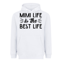 White mimi life is the best life blessed grandma mom cute gift Heavyweight Hoodie - linhVisuals