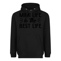 Black mimi life is the best life blessed grandma mom cute gift Heavyweight Hoodie - linhVisuals
