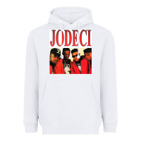 White jodeci Heavyweight Hoodie - linhVisuals