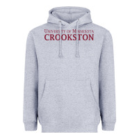 Heather Grey University of Minnesota Crookston, apparel Heavyweight Hoodie - linhVisuals