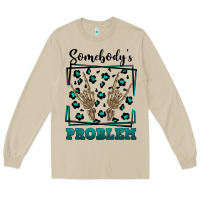 Mushroom Somebody's Problem Hand Skeleton Long Sleeve Tee - FaDigitalArtStudio
