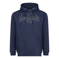 Navy broken bells Heavyweight Hoodie - linhVisuals
