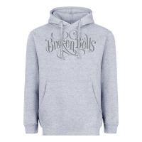 Heather Grey broken bells Heavyweight Hoodie - linhVisuals