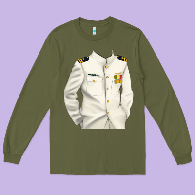 Us Navy Long Sleeve Tee Designed By Ranaportraitstore