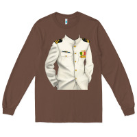 Chestnut us navy Long Sleeve Tee - RanaPortraitStore
