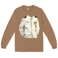 Toasted Coconut us navy Long Sleeve Tee - RanaPortraitStore