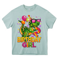 Arona 2rd birthday girl t rex pink Heavy Core Tee - CowGirlArtShop