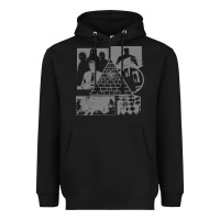 Black gurps illuminati classic Heavyweight Hoodie - linhVisuals