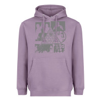 Lavender gurps illuminati classic Heavyweight Hoodie - linhVisuals