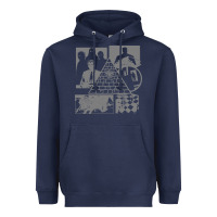 Navy gurps illuminati classic Heavyweight Hoodie - linhVisuals