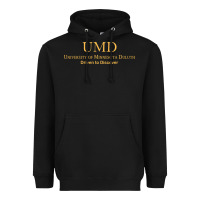 Black University of Minnesota Duluth., Apparel Heavyweight Hoodie - linhVisuals