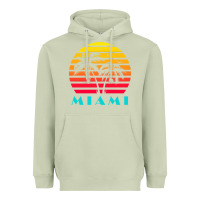 Matcha miami 80s sunset Heavyweight Hoodie - linhVisuals