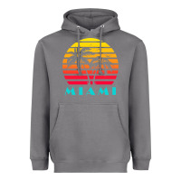 Storm miami 80s sunset Heavyweight Hoodie - linhVisuals