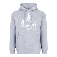 Heather Grey safety dance Heavyweight Hoodie - linhVisuals